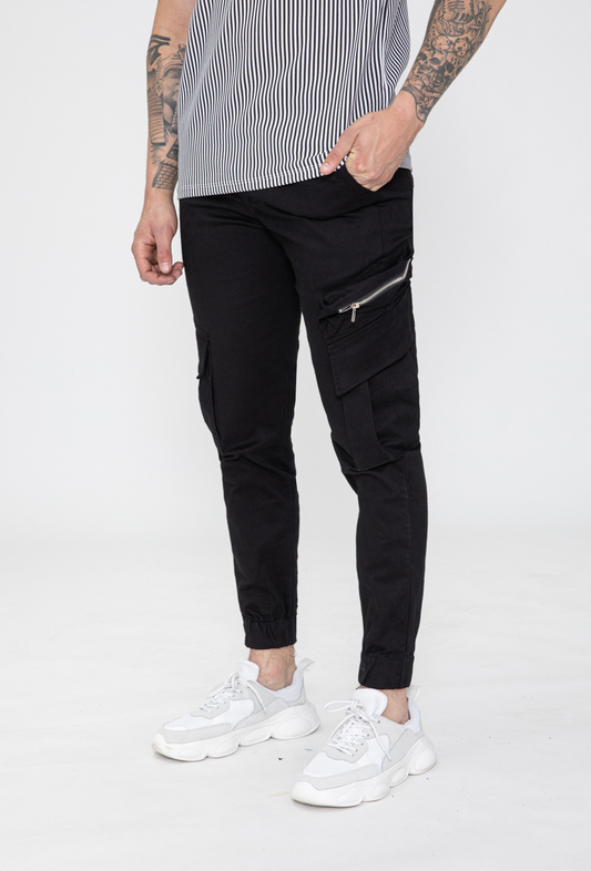 Cargo broek zwart