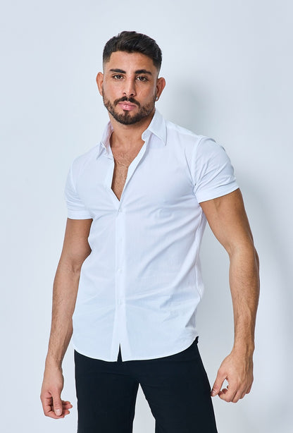 Overhemd 'Dubai' short sleeve wit