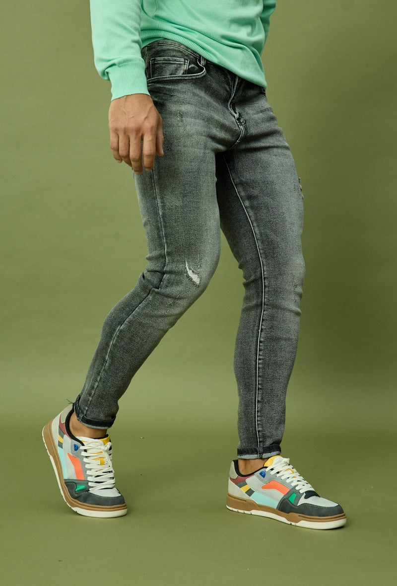 Jeans Slim-Fit grijs